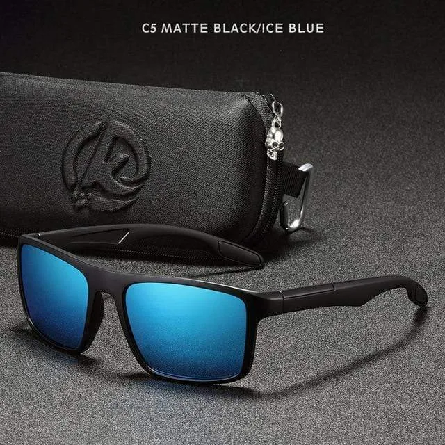 Rechteckige ultraleichte TR90-Sonnenbrille für Herren, polarisiert, TAC, 1.1 mm dicke Linse, Sonnenbrille für Damen, Sport, Kat. 3