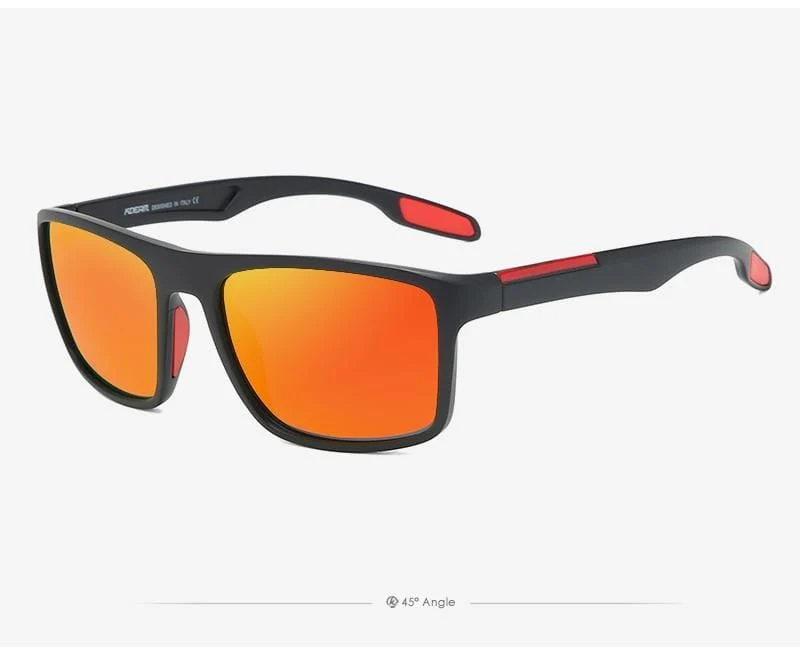 Rechteckige ultraleichte TR90-Sonnenbrille für Herren, polarisiert, TAC, 1.1 mm dicke Linse, Sonnenbrille für Damen, Sport, Kat. 3