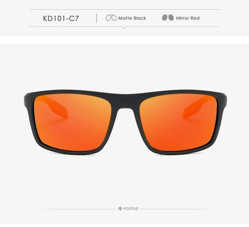 Rechteckige ultraleichte TR90-Sonnenbrille für Herren, polarisiert, TAC, 1.1 mm dicke Linse, Sonnenbrille für Damen, Sport, Kat. 3
