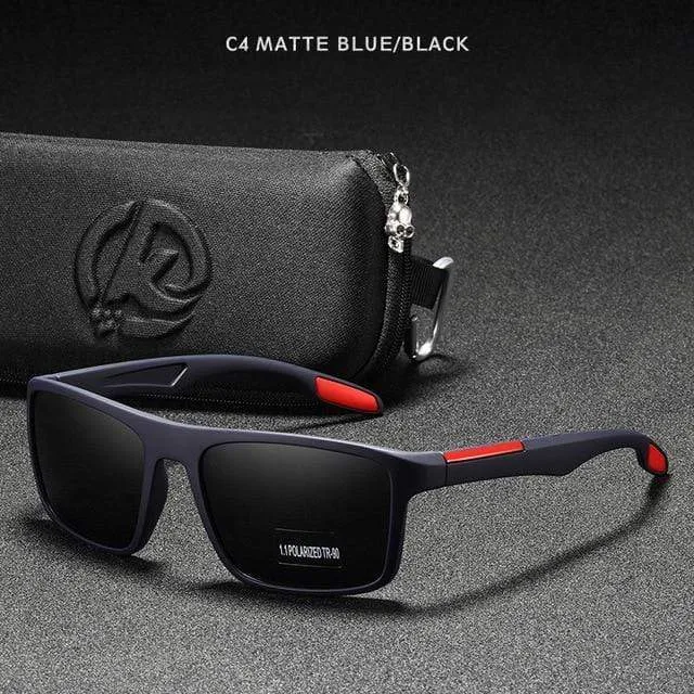 Rechteckige ultraleichte TR90-Sonnenbrille für Herren, polarisiert, TAC, 1.1 mm dicke Linse, Sonnenbrille für Damen, Sport, Kat. 3