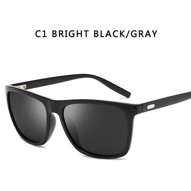Sonnenbrille Herren/Damen Polarisiert Quadratisch Spiegel Autofahren Sonnenbrille Herren Markendesigner Retro Klassisch Vintage Fahrerbrille UV400