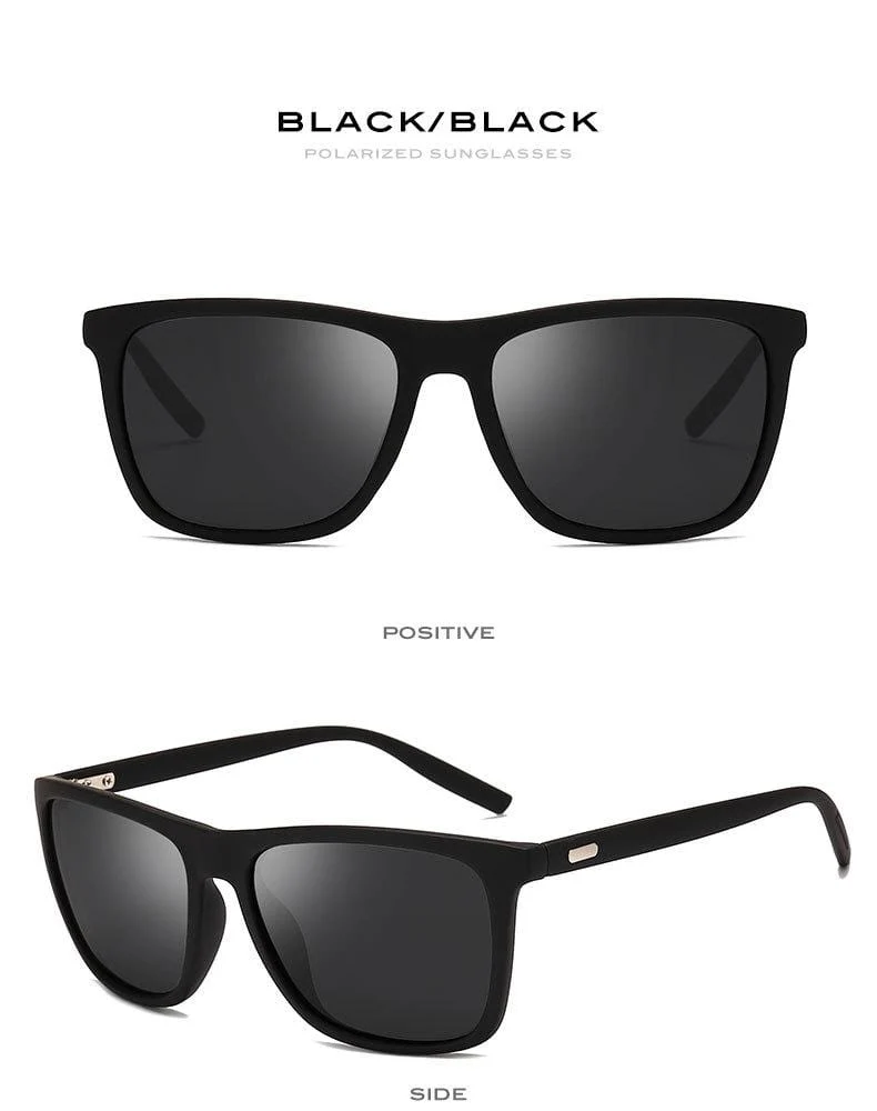 Sonnenbrille Herren/Damen Polarisiert Quadratisch Spiegel Autofahren Sonnenbrille Herren Markendesigner Retro Klassisch Vintage Fahrerbrille UV400