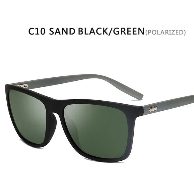 Sonnenbrille Herren/Damen Polarisiert Quadratisch Spiegel Autofahren Sonnenbrille Herren Markendesigner Retro Klassisch Vintage Fahrerbrille UV400