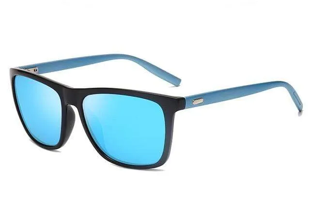 Sonnenbrille Herren/Damen Polarisiert Quadratisch Spiegel Autofahren Sonnenbrille Herren Markendesigner Retro Klassisch Vintage Fahrerbrille UV400