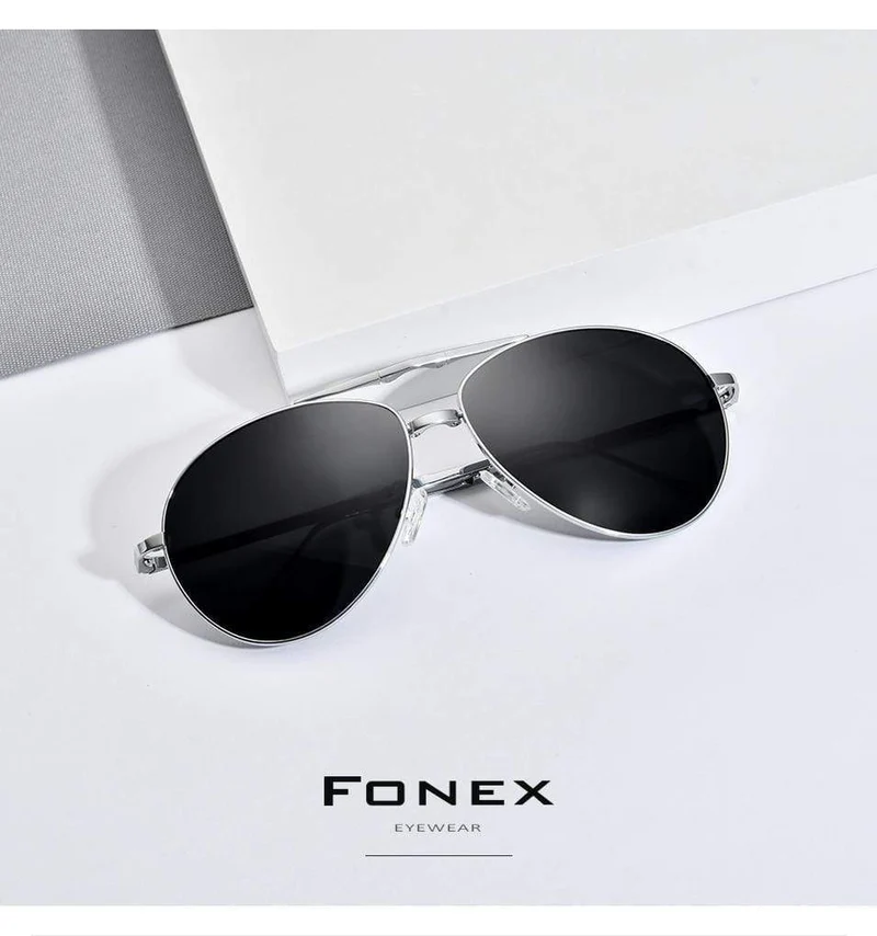 Polarisierte Sonnenbrille aus Titan für Herren, faltbar, klassische Luftfahrt-Sonnenbrille für Herren, Pilotenbrille, hochwertige Sonnenbrille für Herren, 838