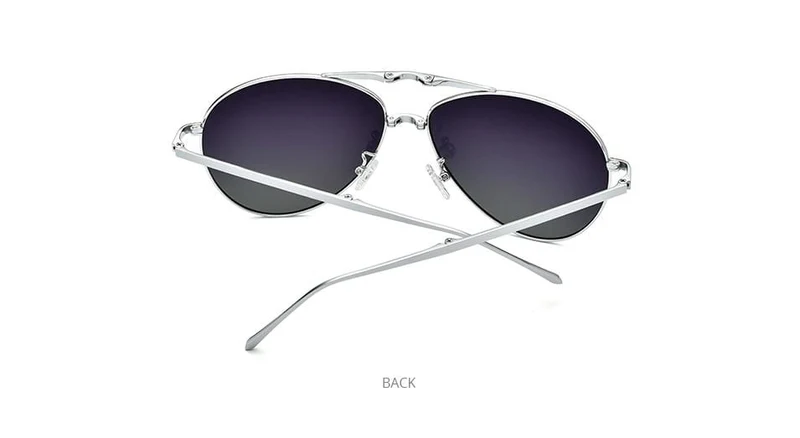 Polarisierte Sonnenbrille aus Titan für Herren, faltbar, klassische Luftfahrt-Sonnenbrille für Herren, Pilotenbrille, hochwertige Sonnenbrille für Herren, 838