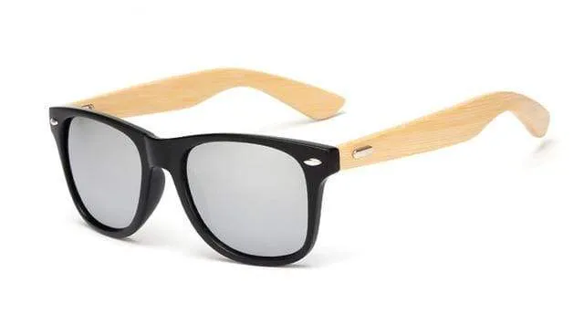 17 Farbe Holz Sonnenbrille Männer Frauen quadratischen Bambus Frauen für Frauen Männer Spiegel Sonnenbrille Retro de Sol Masculino Handgefertigt
