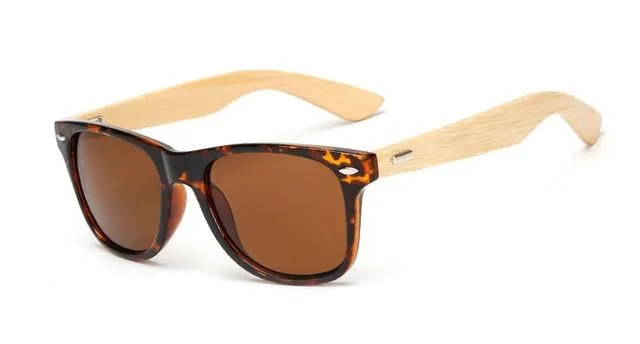 17 Farbe Holz Sonnenbrille Männer Frauen quadratischen Bambus Frauen für Frauen Männer Spiegel Sonnenbrille Retro de Sol Masculino Handgefertigt