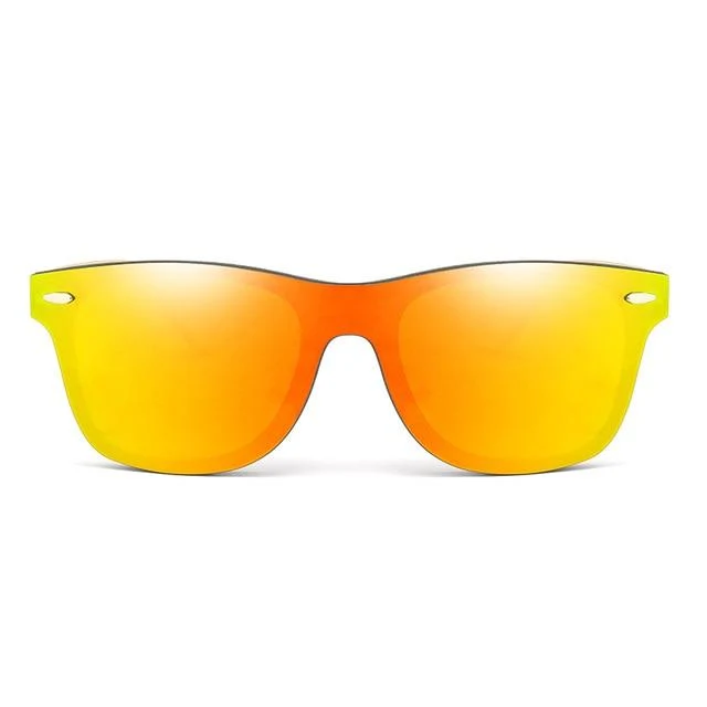 17 Farbe Holz Sonnenbrille Männer Frauen quadratischen Bambus Frauen für Frauen Männer Spiegel Sonnenbrille Retro de Sol Masculino Handgefertigt