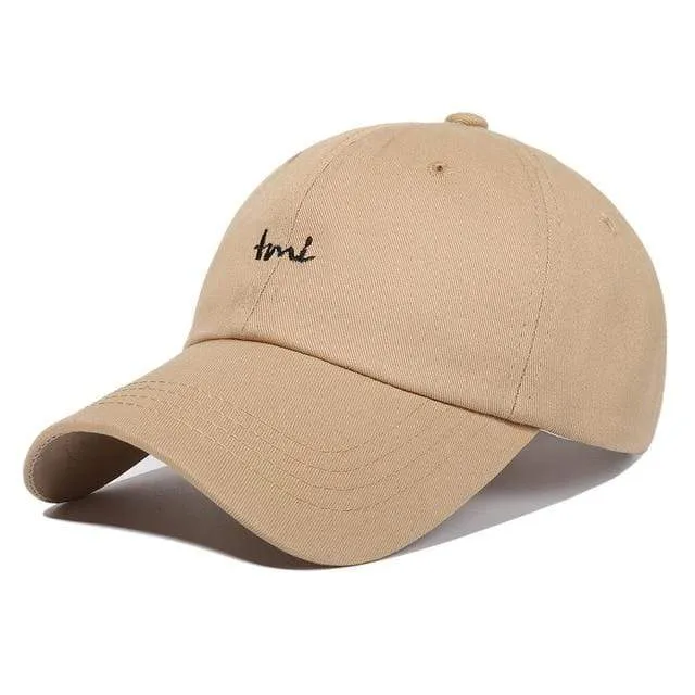 Männer Baseballmütze aus gewaschener Baumwolle, Damen Vintage-Snapback-Mütze, verstellbare Trucker-Outdoor-Kappen, schwarzer Papa-Hut, Knochen