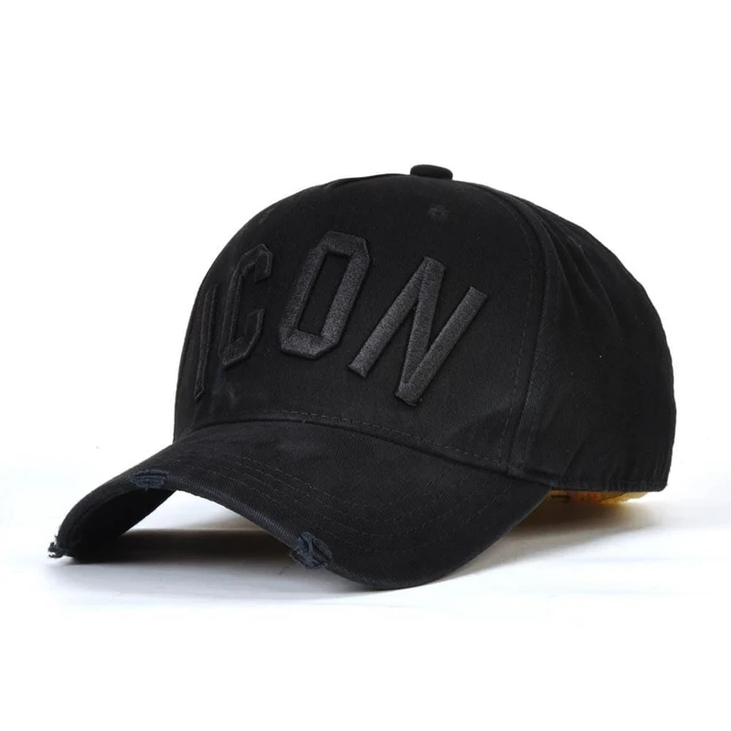 Mode ICON Brief Baumwolle Herren Baseball Kappe Frauen Snapback Hut DSQ Hut Papa Hut Baumwolle Knochen Trucker Cap