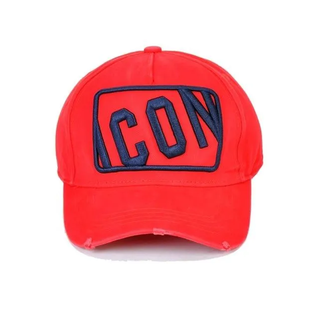 Mode ICON Brief Baumwolle Herren Baseball Kappe Frauen Snapback Hut DSQ Hut Papa Hut Baumwolle Knochen Trucker Cap