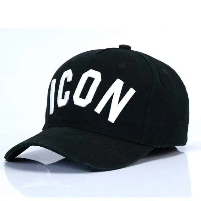 Mode ICON Brief Baumwolle Herren Baseball Kappe Frauen Snapback Hut DSQ Hut Papa Hut Baumwolle Knochen Trucker Cap