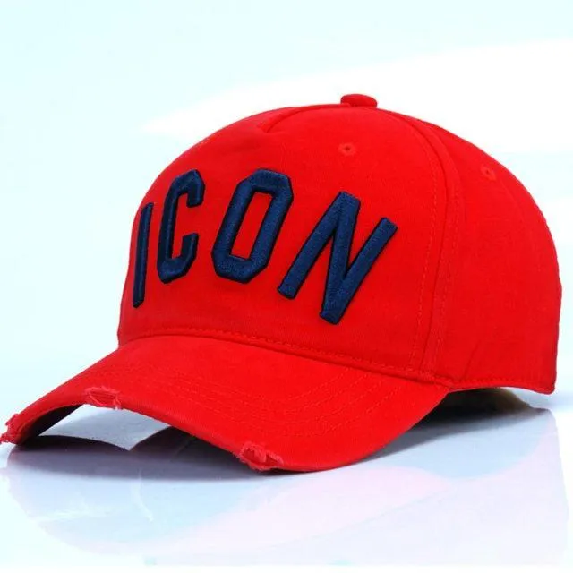 Mode ICON Brief Baumwolle Herren Baseball Kappe Frauen Snapback Hut DSQ Hut Papa Hut Baumwolle Knochen Trucker Cap