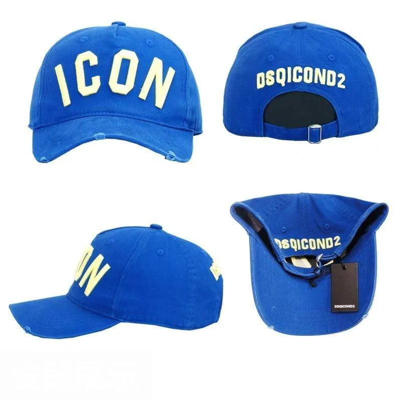 Mode ICON Brief Baumwolle Herren Baseball Kappe Frauen Snapback Hut DSQ Hut Papa Hut Baumwolle Knochen Trucker Cap