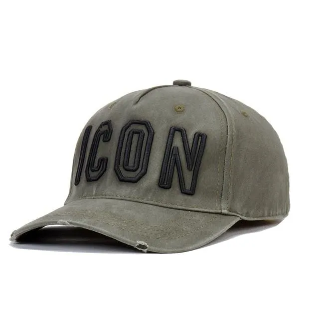 Mode ICON Brief Baumwolle Herren Baseball Kappe Frauen Snapback Hut DSQ Hut Papa Hut Baumwolle Knochen Trucker Cap