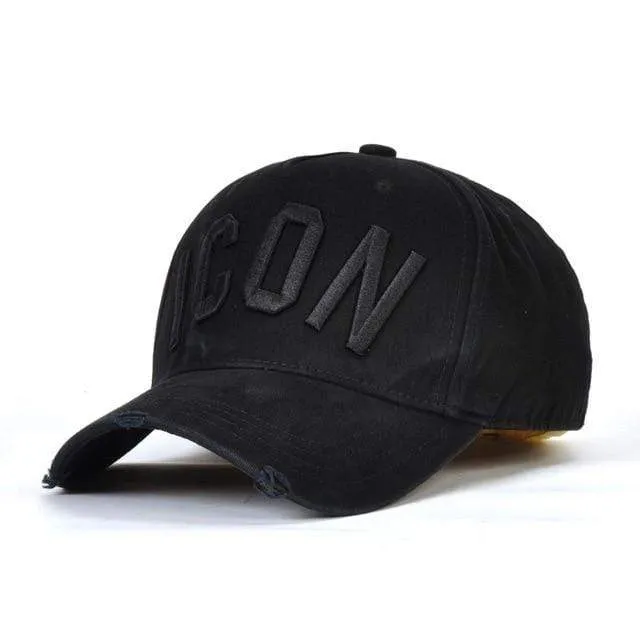 Mode ICON Brief Baumwolle Herren Baseball Kappe Frauen Snapback Hut DSQ Hut Papa Hut Baumwolle Knochen Trucker Cap