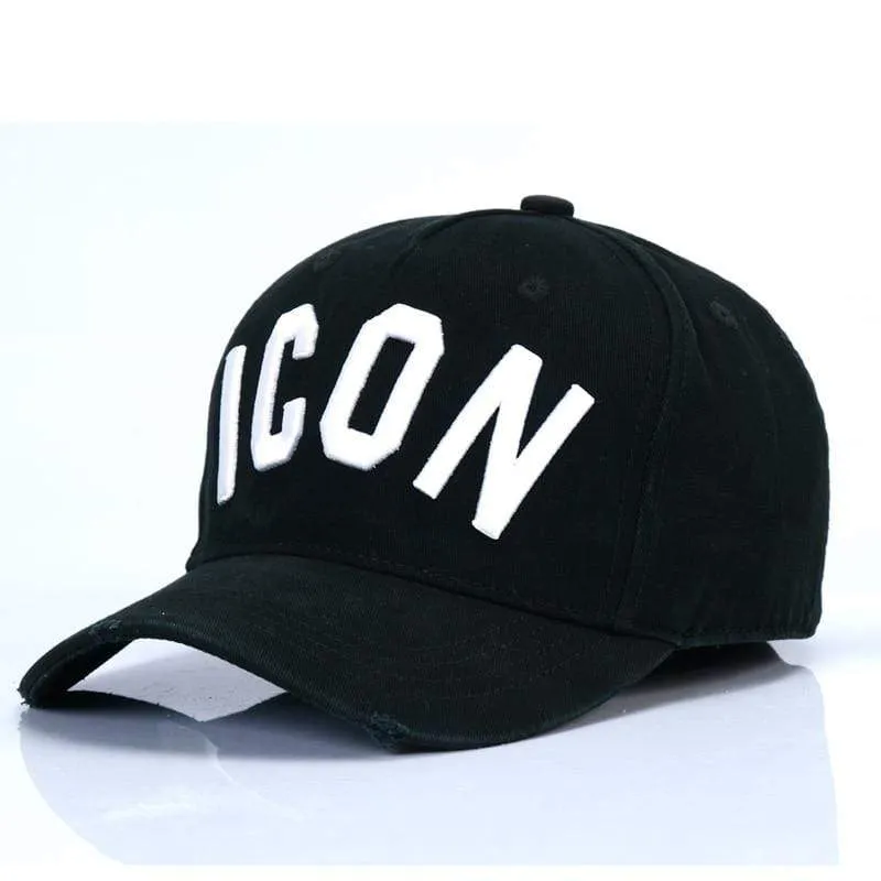 Mode ICON Brief Baumwolle Herren Baseball Kappe Frauen Snapback Hut DSQ Hut Papa Hut Baumwolle Knochen Trucker Cap