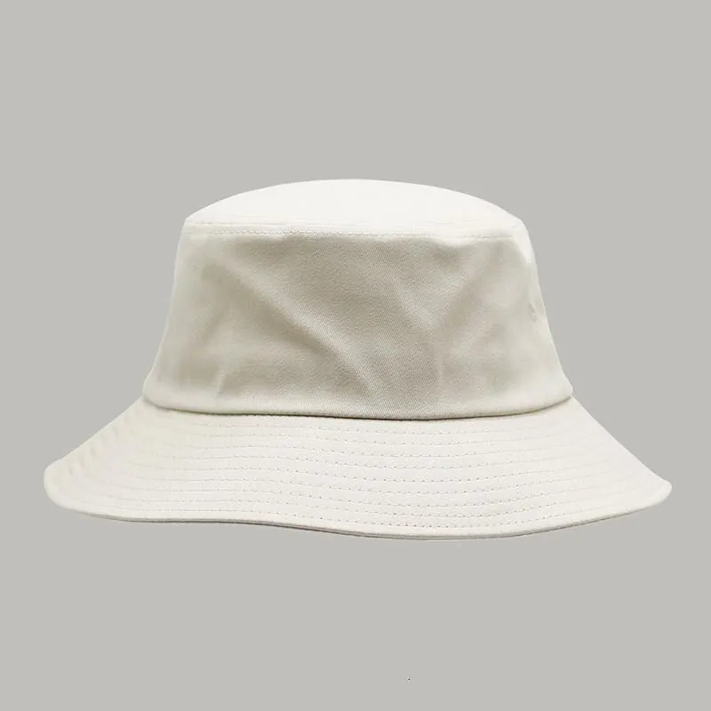 Große Größe Sonnenhut Frauen Blank Fisherman Hat Reine Baumwolle Panama Cap Plus Size Bucket Hats 54-57cm 57-60cm 60-63cm
