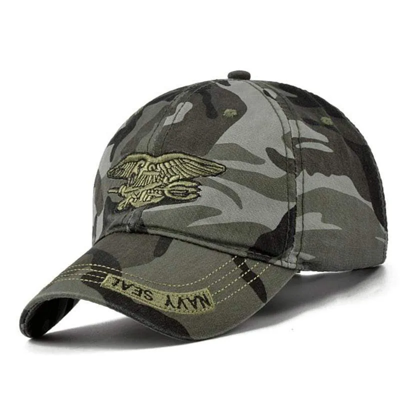 Navy Seal Hut Top Qualität Army Green Snapback Caps Jagd Angeln Hut Outdoor Camo Baseball Caps Verstellbare Golfhüte