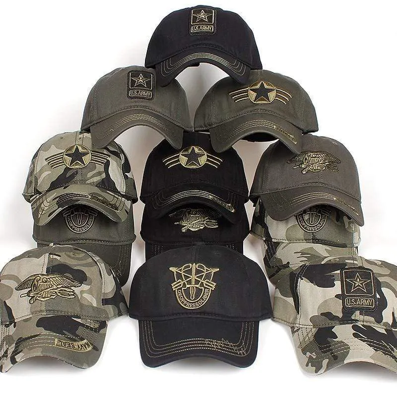 Navy Seal Hut Top Qualität Army Green Snapback Caps Jagd Angeln Hut Outdoor Camo Baseball Caps Verstellbare Golfhüte