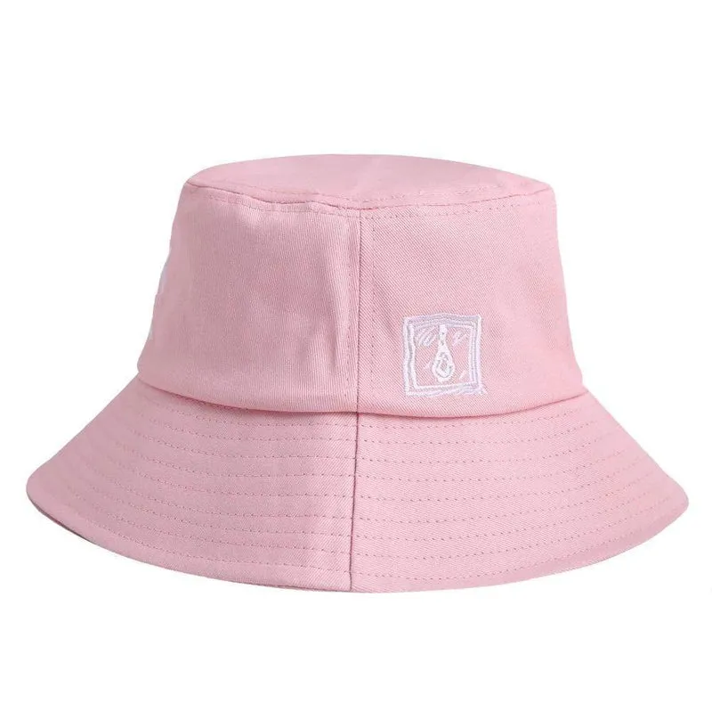 Männer Frauen Eimer Hut Weinendes Gesicht Stickerei Boonie Hut Einfarbig Reise Strand Sonnenhüte Casual Visor Fishman Caps