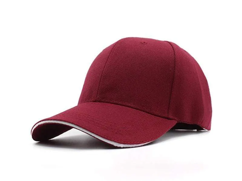 Baseballmützen für Männer Marke Hystereseneinfarbige Gorras Caps Hüte Mode Casquette Bone FemaLe Dad Cap