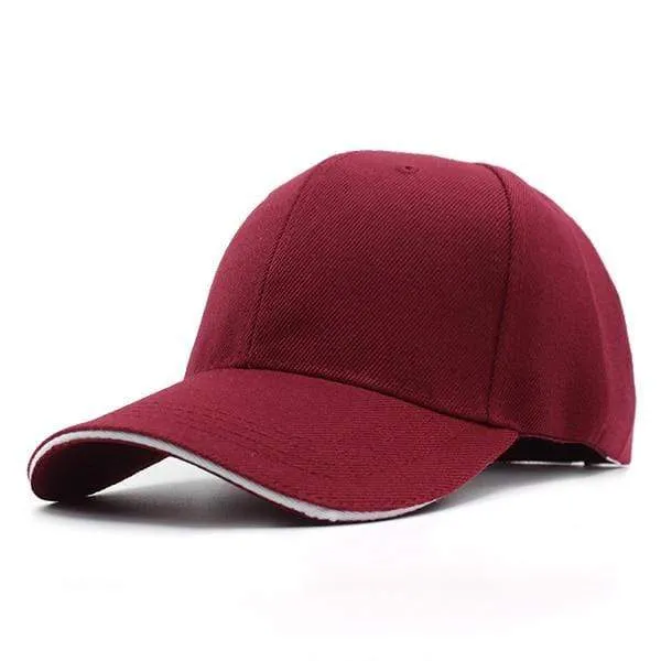 Baseballmützen für Männer Marke Hystereseneinfarbige Gorras Caps Hüte Mode Casquette Bone FemaLe Dad Cap