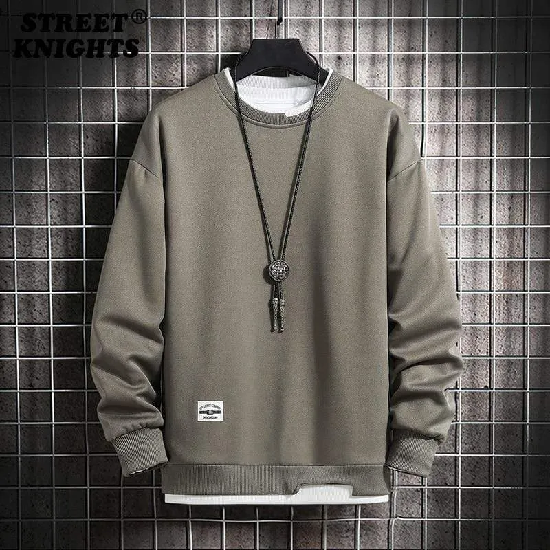 Frühling Herbst Einfarbig Casual Herren Hoodies Sweatshirts Männer Mode Harajuku Streetwear Hoodies Sweatshirt Tops