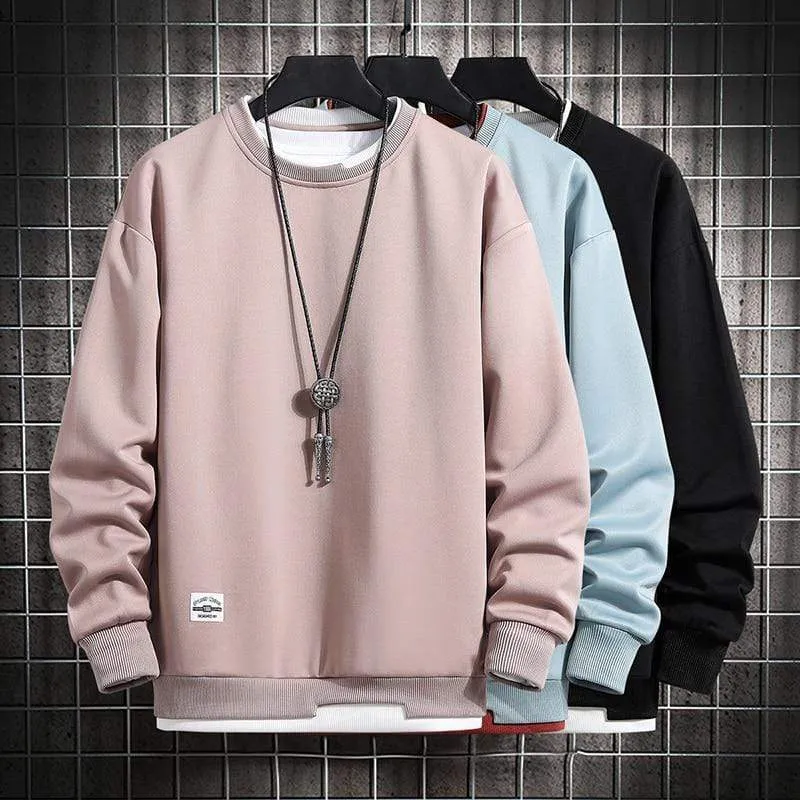 Frühling Herbst Einfarbig Casual Herren Hoodies Sweatshirts Männer Mode Harajuku Streetwear Hoodies Sweatshirt Tops