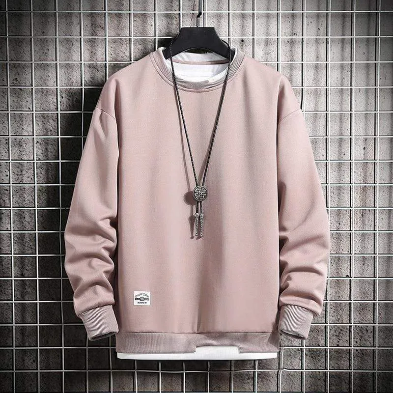 Frühling Herbst Einfarbig Casual Herren Hoodies Sweatshirts Männer Mode Harajuku Streetwear Hoodies Sweatshirt Tops