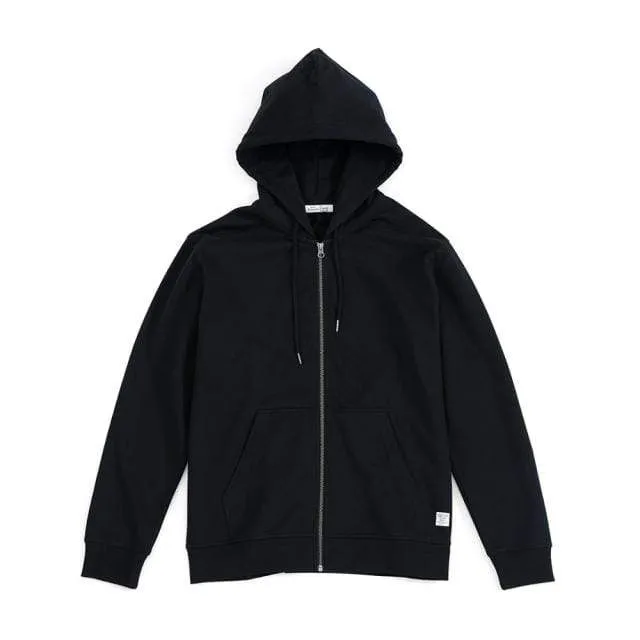 Winter New Cotton-Jersey Zip-Up Hoodie Herren Basic Kapuzen Sweatshirts Bequeme Jogger Jacken Oberbekleidung