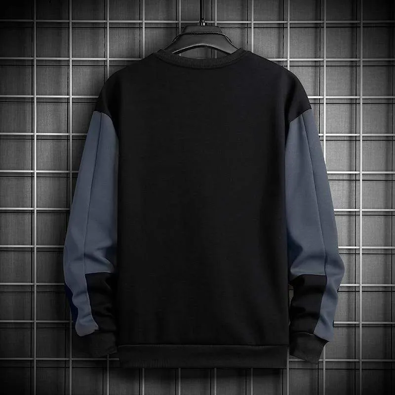 Frühling Herbst Einfarbig Splice Casual Männer Hoodies Sweatshirts Männer Mode Harajuku Streetwear Hoodies Sweatshirt