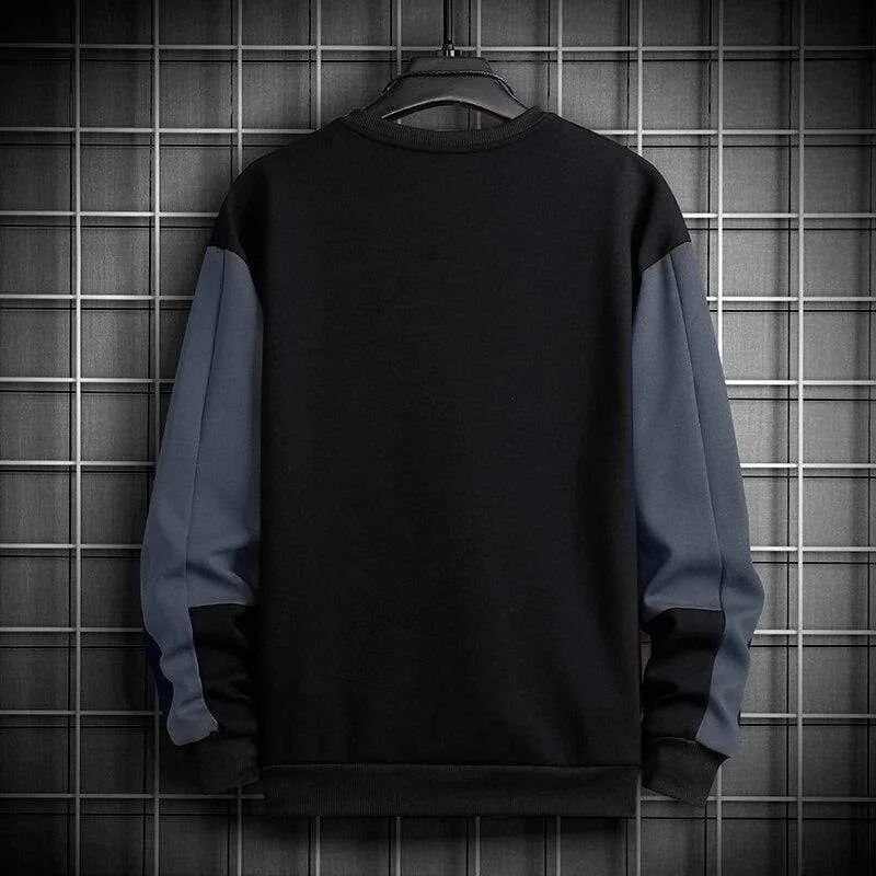 Frühling Herbst Einfarbig Splice Casual Männer Hoodies Sweatshirts Männer Mode Harajuku Streetwear Hoodies Sweatshirt