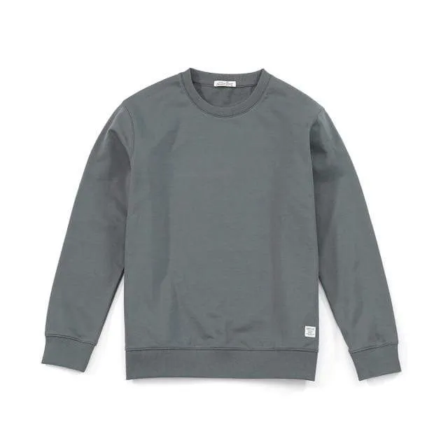 Frühling Neue Hoodies Männer Casual Minimalist Sweatshirt O-Ausschnitt Stickerei Logo Plus Size Basic Pullover SI980547