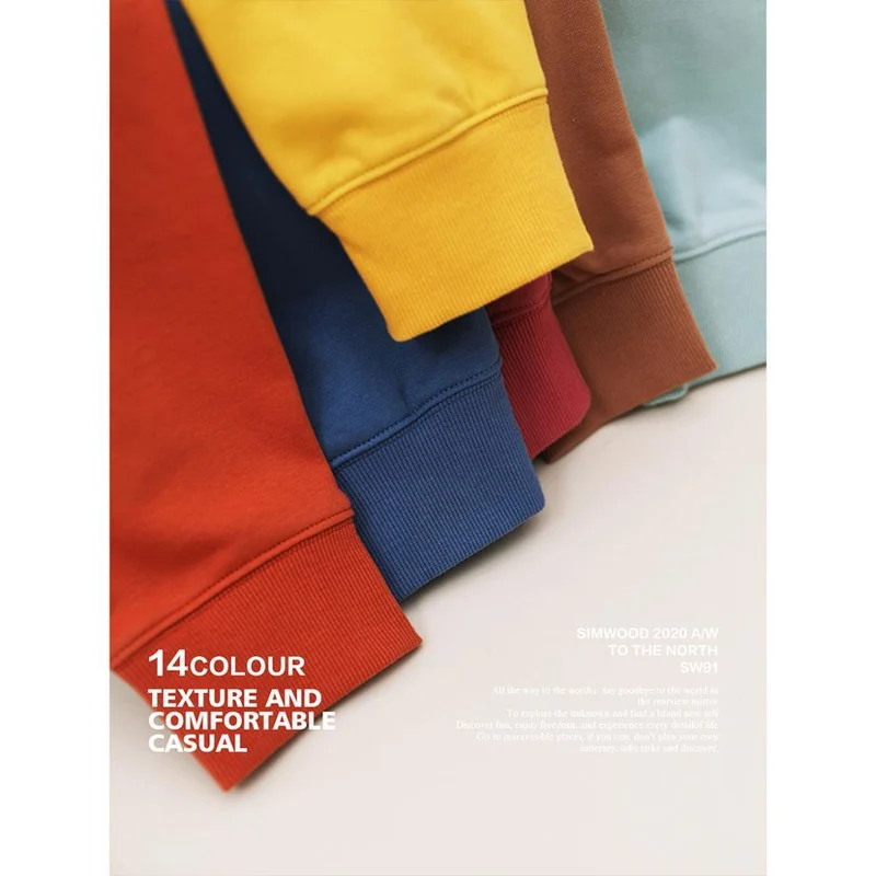 Frühling Neue Hoodies Männer Casual Minimalist Sweatshirt O-Ausschnitt Stickerei Logo Plus Size Basic Pullover SI980547
