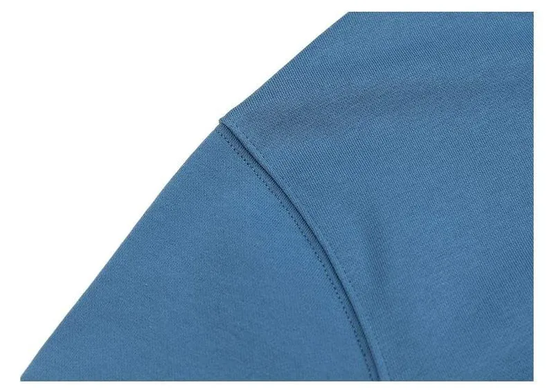 Frühling Neue Hoodies Männer Casual Minimalist Sweatshirt O-Ausschnitt Stickerei Logo Plus Size Basic Pullover SI980547