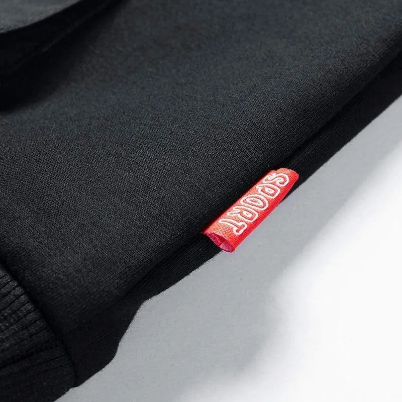 Herren Hoodies Männer Frühling Seitentaschen Hip Hop Sweatshirt Japanische Streetwear Übergroße Schwarz Hoodie Männer Plus Größe