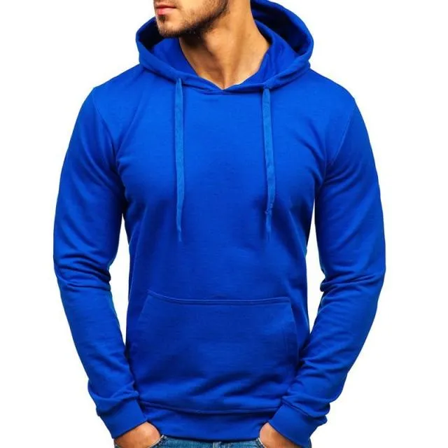 Herren Casual Hoodies Sweatshirts Männlich Schwarz Grau Rot Mit Kapuze Pullover Einfarbig Oberbekleidung Tops 10 Farben M-3XL