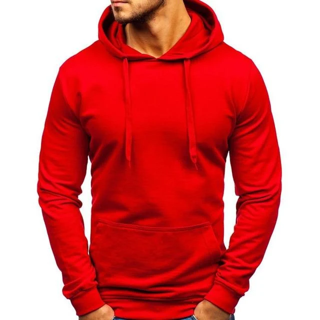 Herren Casual Hoodies Sweatshirts Männlich Schwarz Grau Rot Mit Kapuze Pullover Einfarbig Oberbekleidung Tops 10 Farben M-3XL