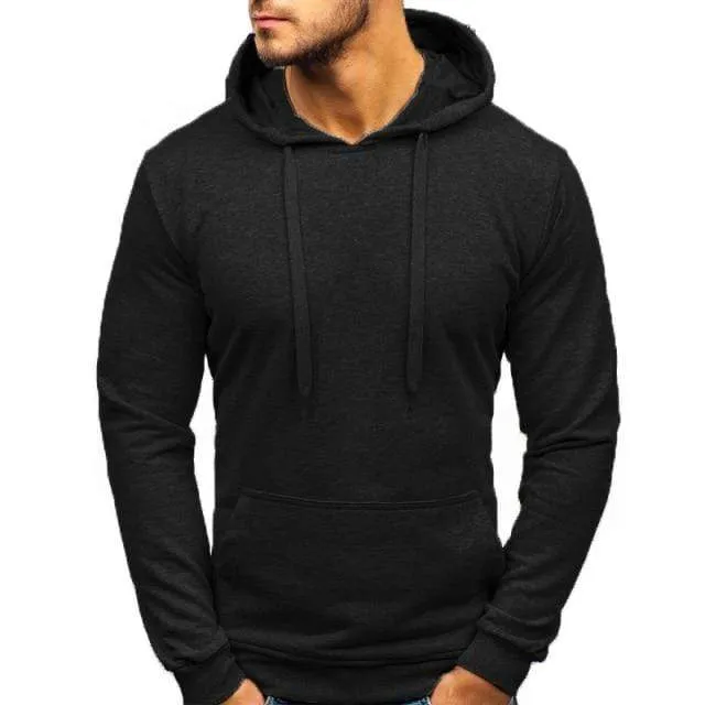 Herren Casual Hoodies Sweatshirts Männlich Schwarz Grau Rot Mit Kapuze Pullover Einfarbig Oberbekleidung Tops 10 Farben M-3XL