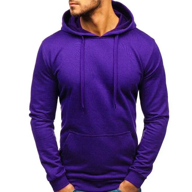 Herren Casual Hoodies Sweatshirts Männlich Schwarz Grau Rot Mit Kapuze Pullover Einfarbig Oberbekleidung Tops 10 Farben M-3XL