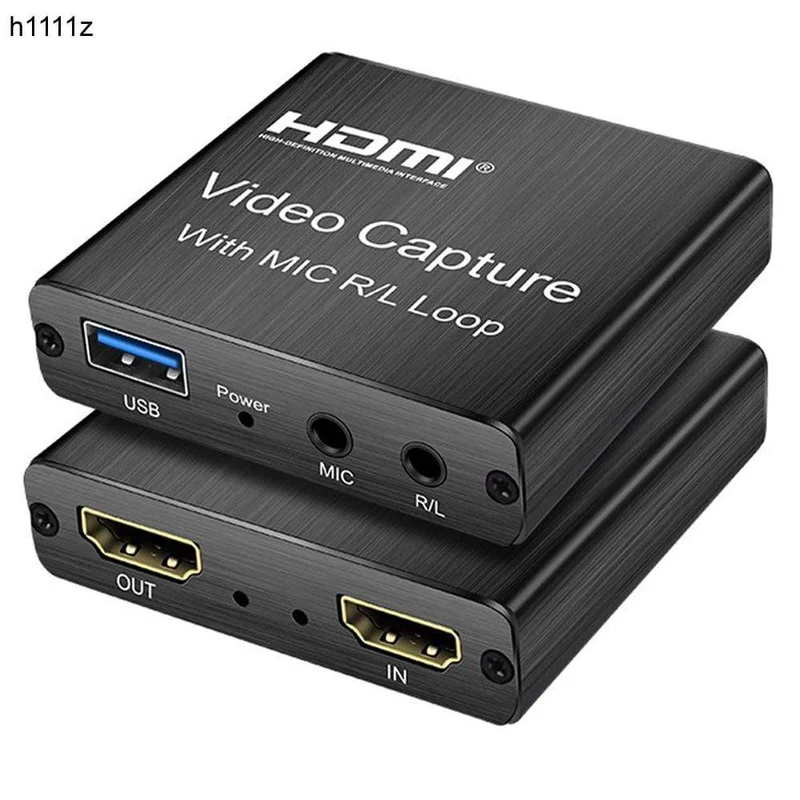 4K HDMI Video Capture Card 1080p Brettspiel Capture Card USB 2.0 Recorder Box Gerät für Live-Streaming Videoaufzeichnung Loop Out