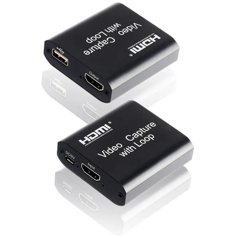 4K HDMI Video Capture Card 1080p Brettspiel Capture Card USB 2.0 Recorder Box Gerät für Live-Streaming Videoaufzeichnung Loop Out
