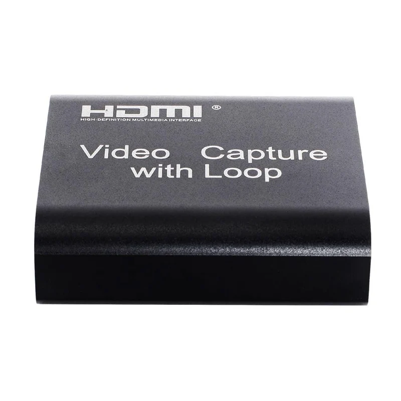 4K HDMI Video Capture Card 1080p Brettspiel Capture Card USB 2.0 Recorder Box Gerät für Live-Streaming Videoaufzeichnung Loop Out