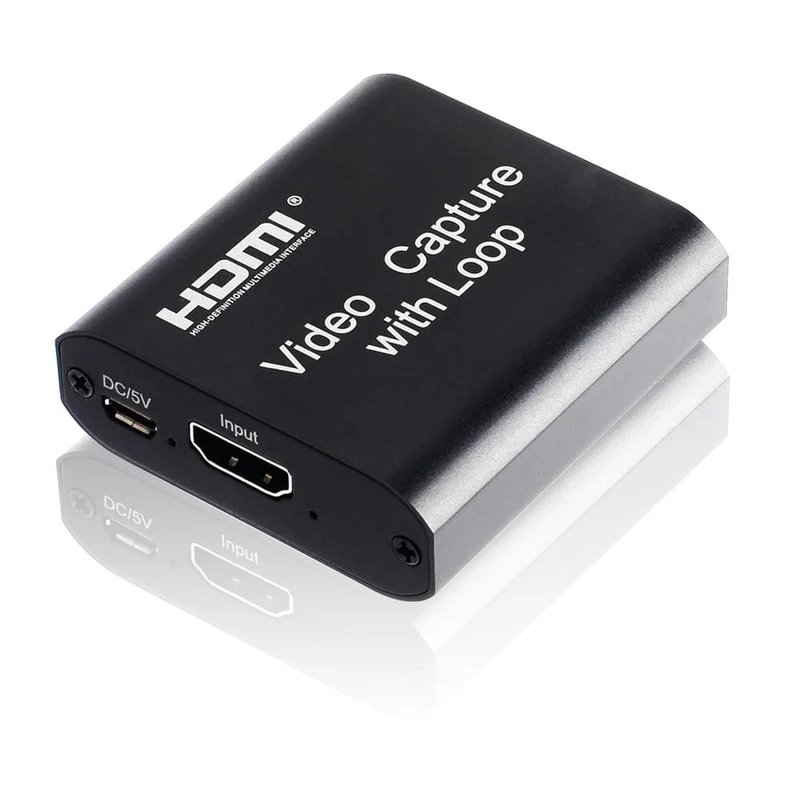4K HDMI Video Capture Card 1080p Brettspiel Capture Card USB 2.0 Recorder Box Gerät für Live-Streaming Videoaufzeichnung Loop Out