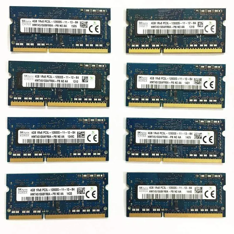 SK hynix DDR3 RAMS 4GB 1Rx8 PC3L-12800S-11 1600MHz 1.35V Laptop-Speicher DDR3 4GB 1600MHz