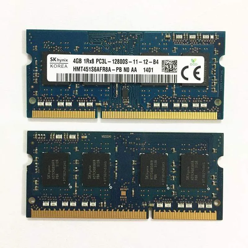 SK hynix DDR3 RAMS 4GB 1Rx8 PC3L-12800S-11 1600MHz 1.35V Laptop-Speicher DDR3 4GB 1600MHz