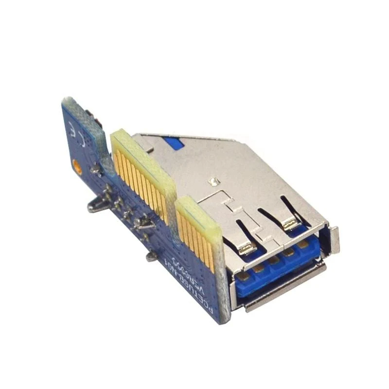 PCIE PCI-E PCI Express X1 zu PCI Riser-Karte Buskarte Hocheffizienter Adapterkonverter USB 3.0-Kabel für Desktop-PC ASM1083-Chip