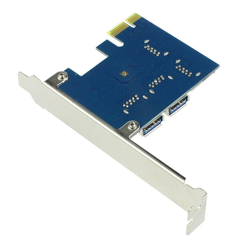 PCI-E zu PCI-E Adapter 1 Turn 4 PCI-Express Slot 1x zu 16x USB 3.0 Mining Spezial Riser Card PCIe Konverter für BTC Miner Mining